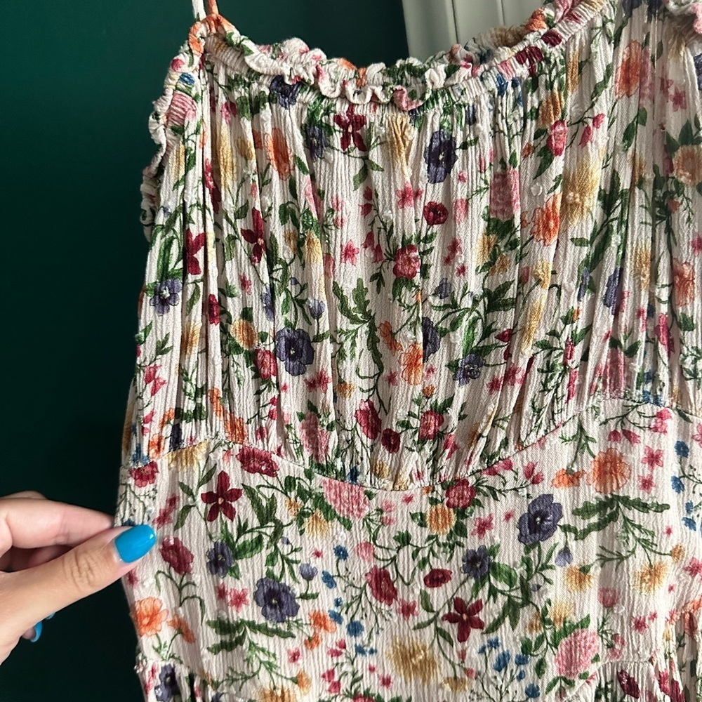 Olivaceous Multicolor Floral Dress - Picture 2 of 3